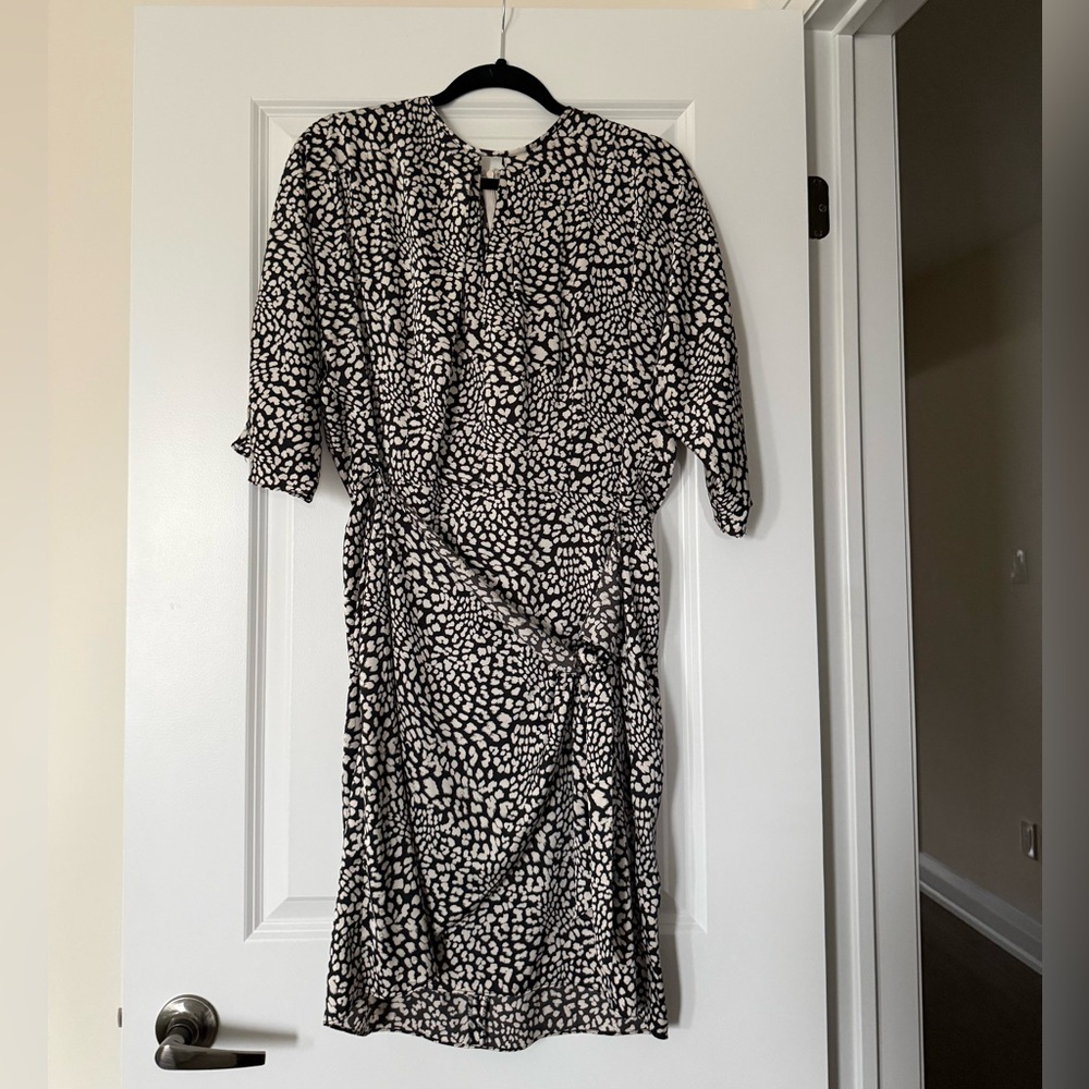 Patterned Wrap Calvin Klein Dress